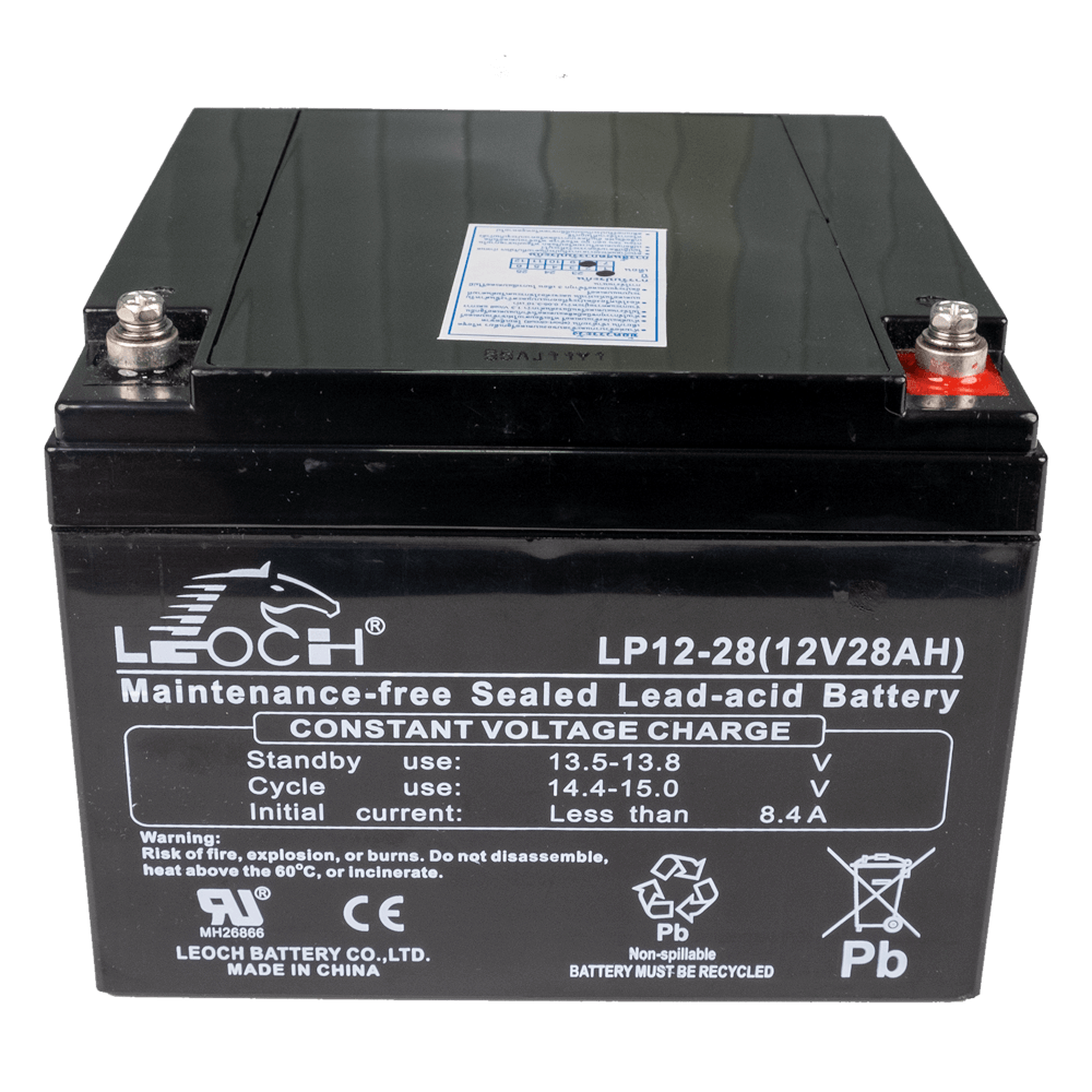 แบตเตอรี่แห้ง LEOCH LP12-28 (12V 28AH) สำหรับเครื่องสำรองไฟฟ้า UPS