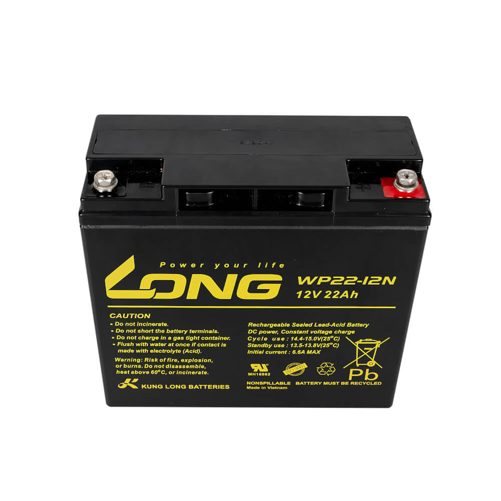 แบตเตอรี่แห้ง LONG WP22-12N (12V 22AH) สำหรับเครื่องสำรองไฟฟ้า UPS