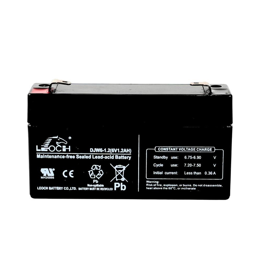 แบตเตอรี่แห้ง  LEOCH DJW6-1.2 (6V1.2AH) สำหรับไฟฉุกเฉิน