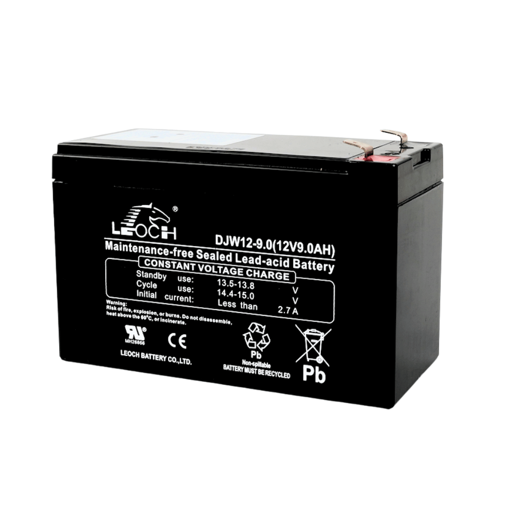 แบตเตอรี่แห้ง  LEOCH DJW12-9.0 (12V 9.0AH) สำหรับเครื่องสำรองไฟฟ้า UPS