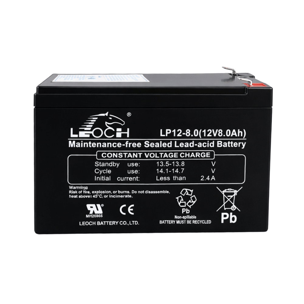 แบตเตอรี่แห้ง LEOCH LP12-8.0 (12V 8.0AH) เครื่องสำรองไฟฟ้า UPS