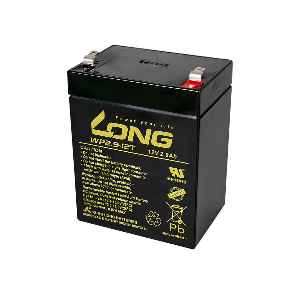 แบตเตอรี่แห้ง  LONG WP2.9-12T (12V2.9AH) สำหรับไฟฉุกเฉิน_2