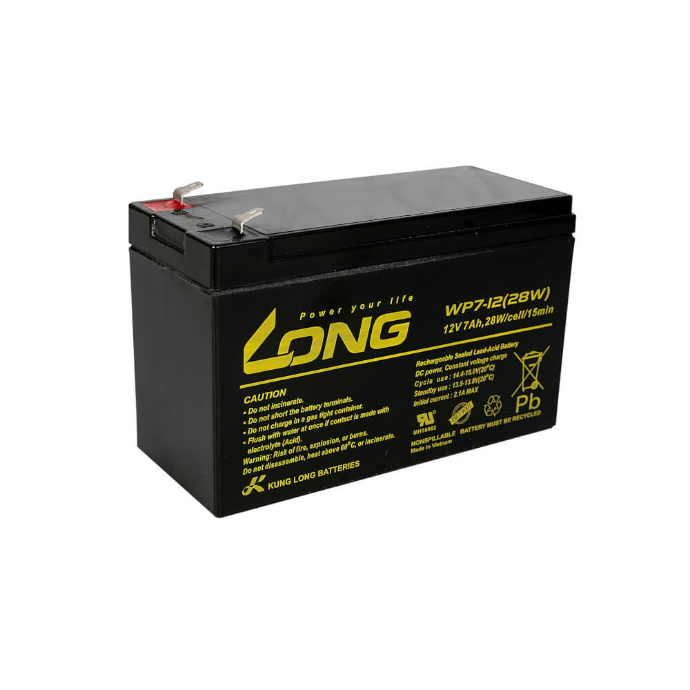 แบตเตอรี่แห้ง LONG WP7-12(28W) (12V 7AH) สำหรับเครื่องสำรองไฟฟ้า UPS_2