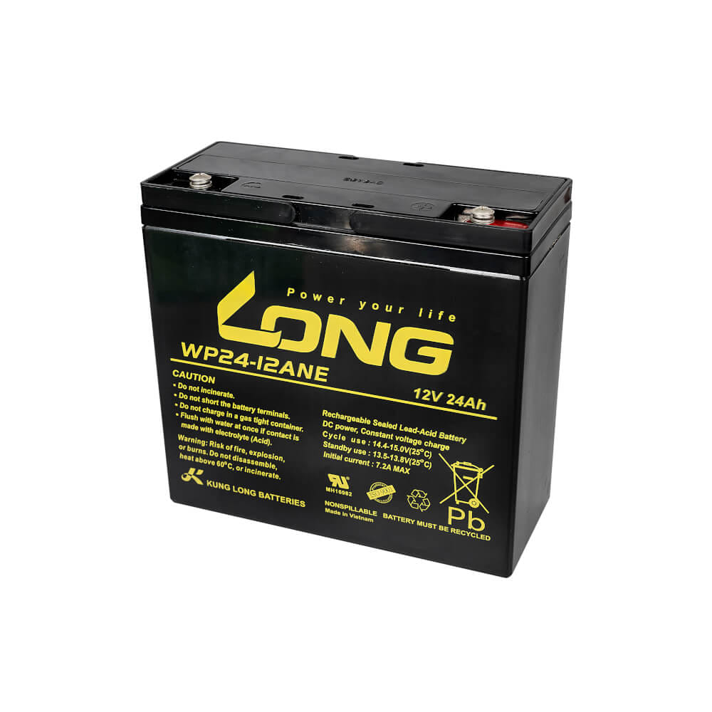 แบตเตอรี่แห้ง LONG WP24-12ANE (12V 24AH) สำหรับเครื่องสำรองไฟฟ้า UPS และ รถไฟฟ้า_2