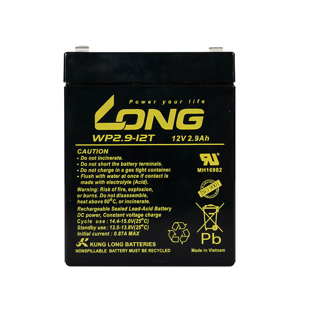 แบตเตอรี่แห้ง  LONG WP2.9-12T (12V2.9AH) สำหรับไฟฉุกเฉิน_3