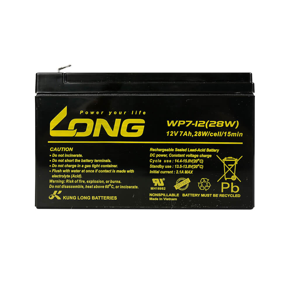 แบตเตอรี่แห้ง LONG WP7-12(28W) (12V 7AH) สำหรับเครื่องสำรองไฟฟ้า UPS_3