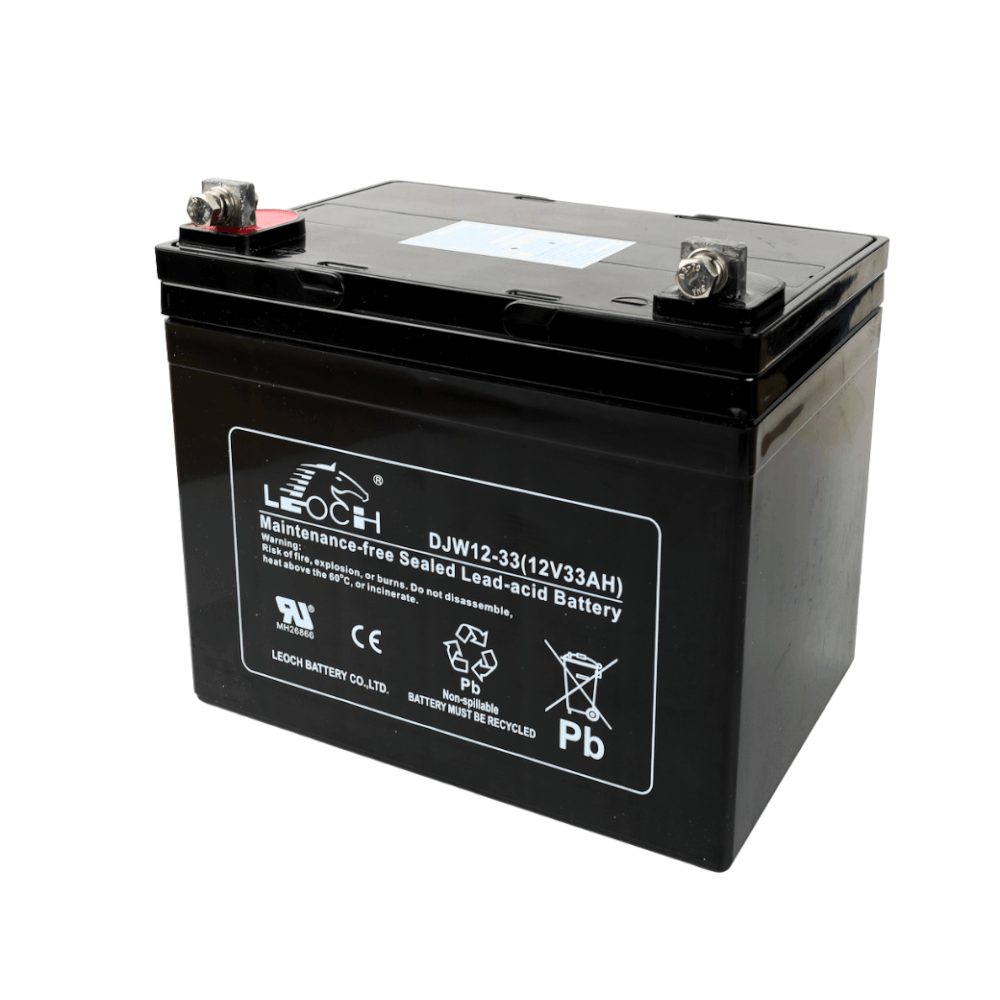 แบตเตอรี่แห้ง LEOCH DJW12-33 (12V 33AH) สำหรับเครื่องสำรองไฟฟ้า UPS