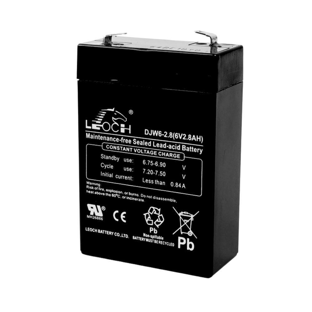 แบตเตอรี่แห้ง  LEOCH DJW6-2.8 (6V2.8AH) สำหรับไฟฉุกเฉิน