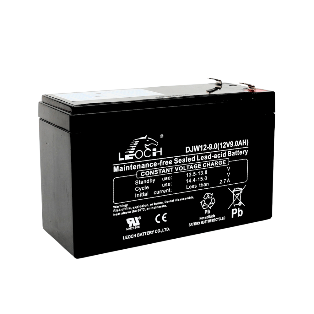 แบตเตอรี่แห้ง  LEOCH DJW12-9.0 (12V 9.0AH) สำหรับเครื่องสำรองไฟฟ้า UPS