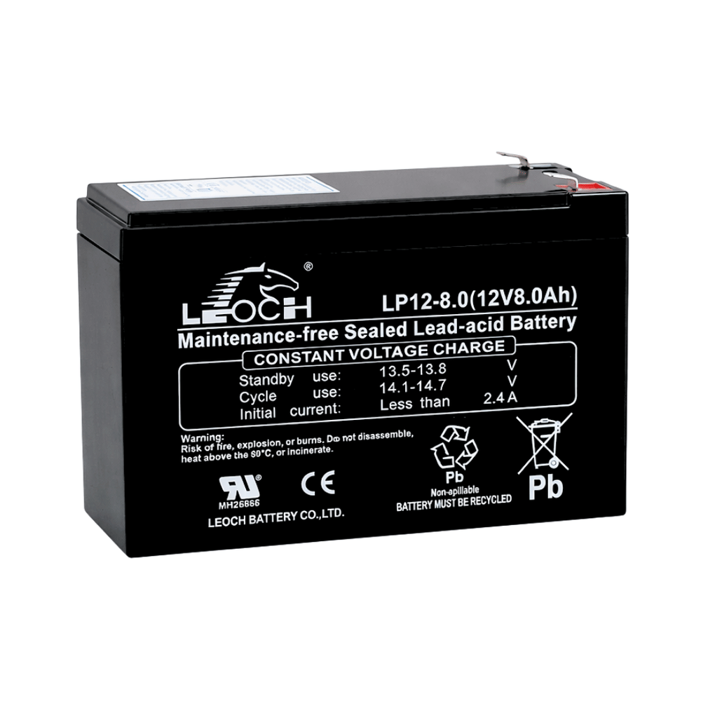 แบตเตอรี่แห้ง LEOCH LP12-8.0 (12V 8.0AH) เครื่องสำรองไฟฟ้า UPS