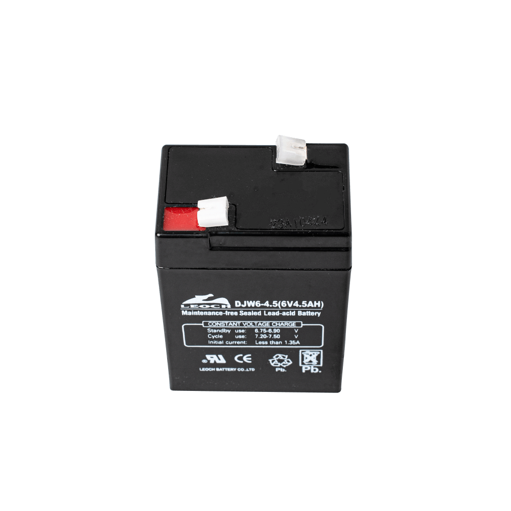 แบตเตอรี่แห้ง  LEOCH DJW6-4.5 (6V4.5AH) สำหรับไฟฉุกเฉิน_4