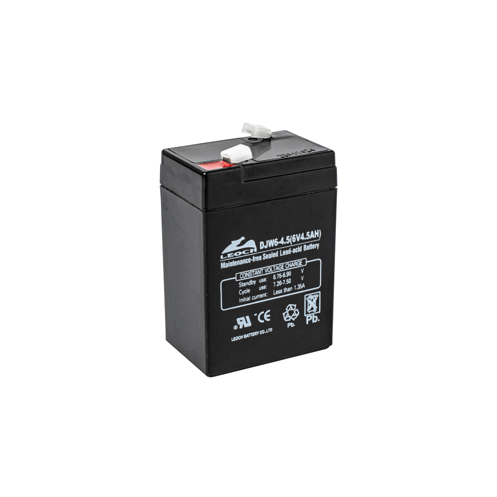 แบตเตอรี่แห้ง  LEOCH DJW6-4.5 (6V4.5AH) สำหรับไฟฉุกเฉิน_6