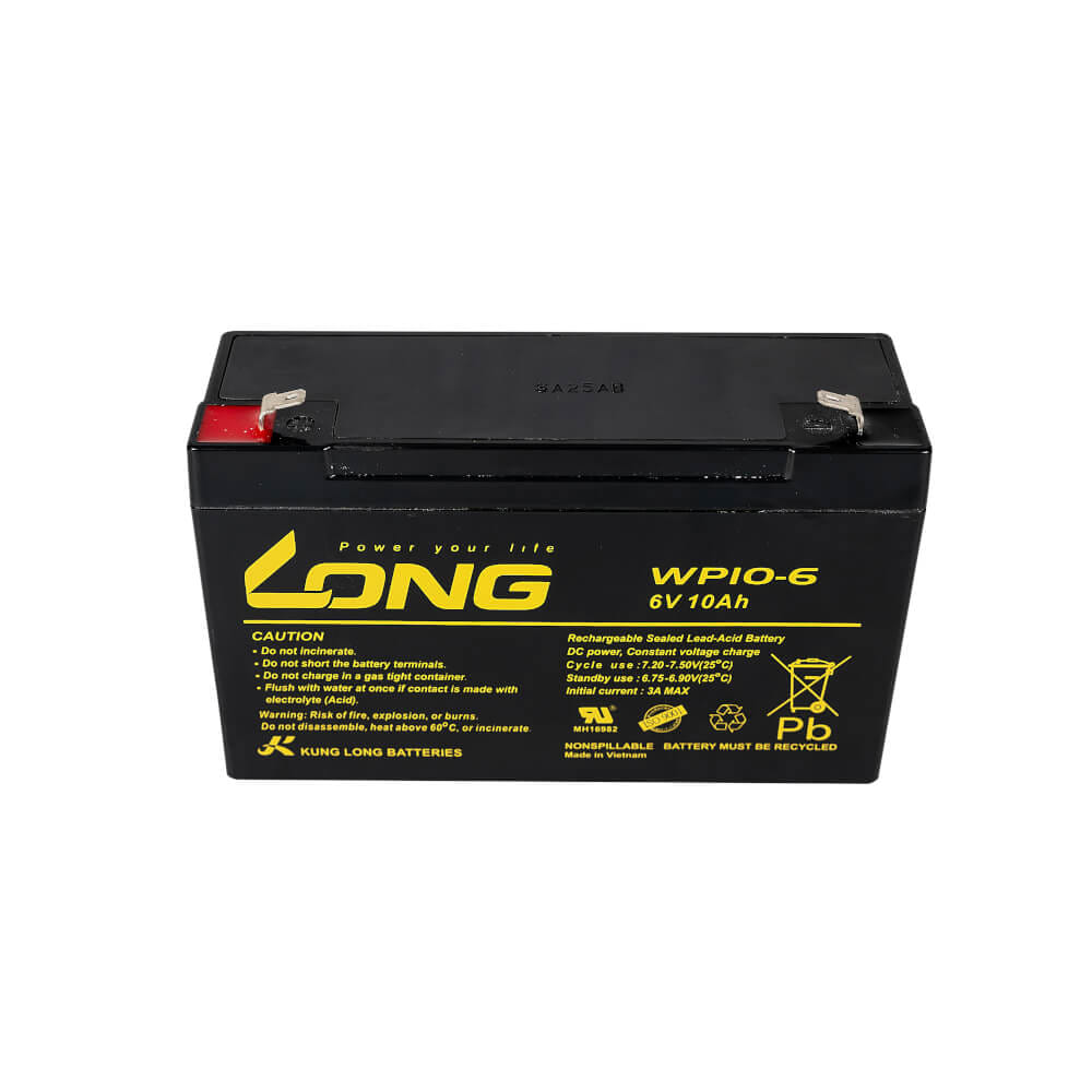 แบตเตอรี่แห้ง  LONG WP10-6 (6V10AH) สำหรับไฟฉุกเฉิน