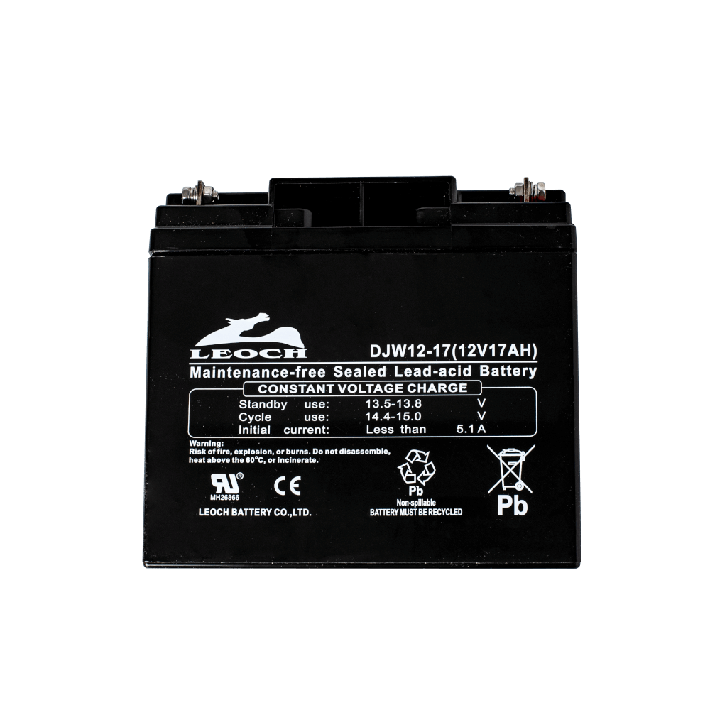 แบตเตอรี่แห้ง LEOCH DJW12-17 (12V 17AH) สำหรับเครื่องสำรองไฟฟ้า UPS