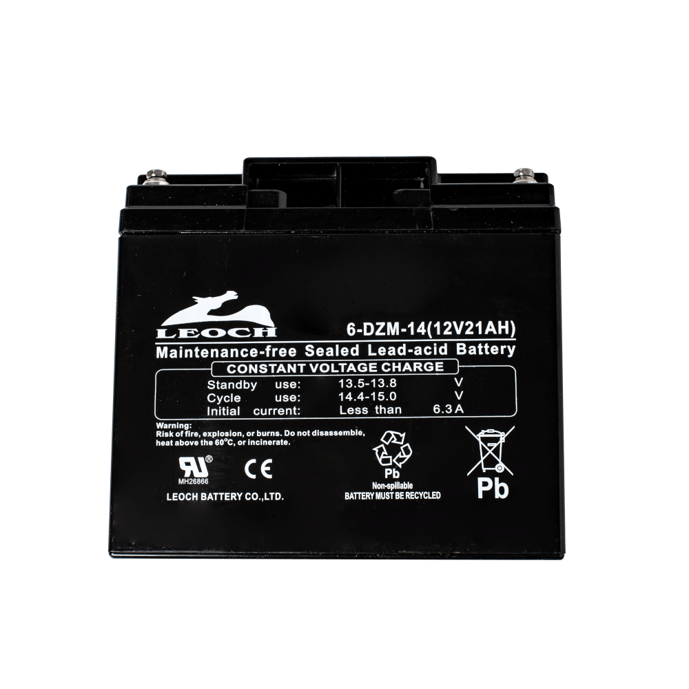 แบตเตอรี่แห้ง LEOCH 6-DZM-14 (12V 21AH) สำหรับเครื่องสำรองไฟฟ้า UPS_5