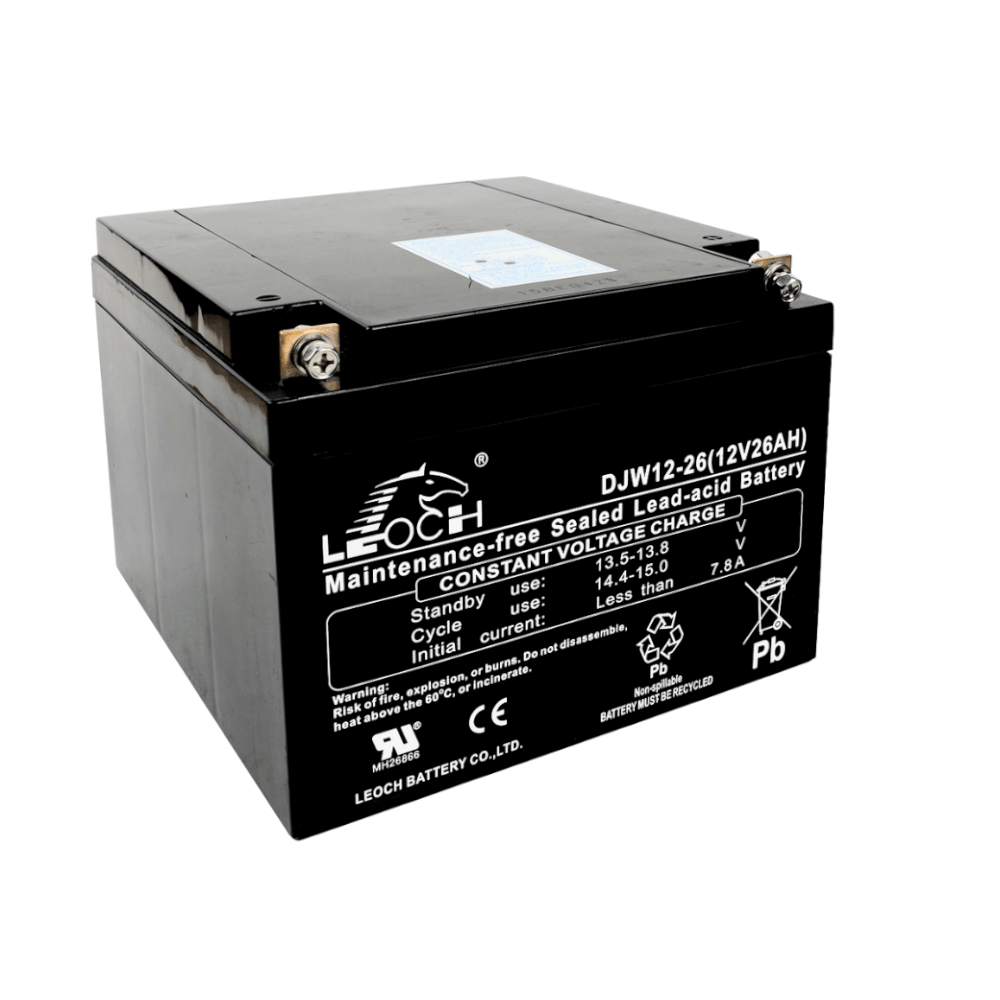 แบตเตอรี่แห้ง LEOCH DJW12-26 (12V 26AH) สำหรับเครื่องสำรองไฟฟ้า UPS_5