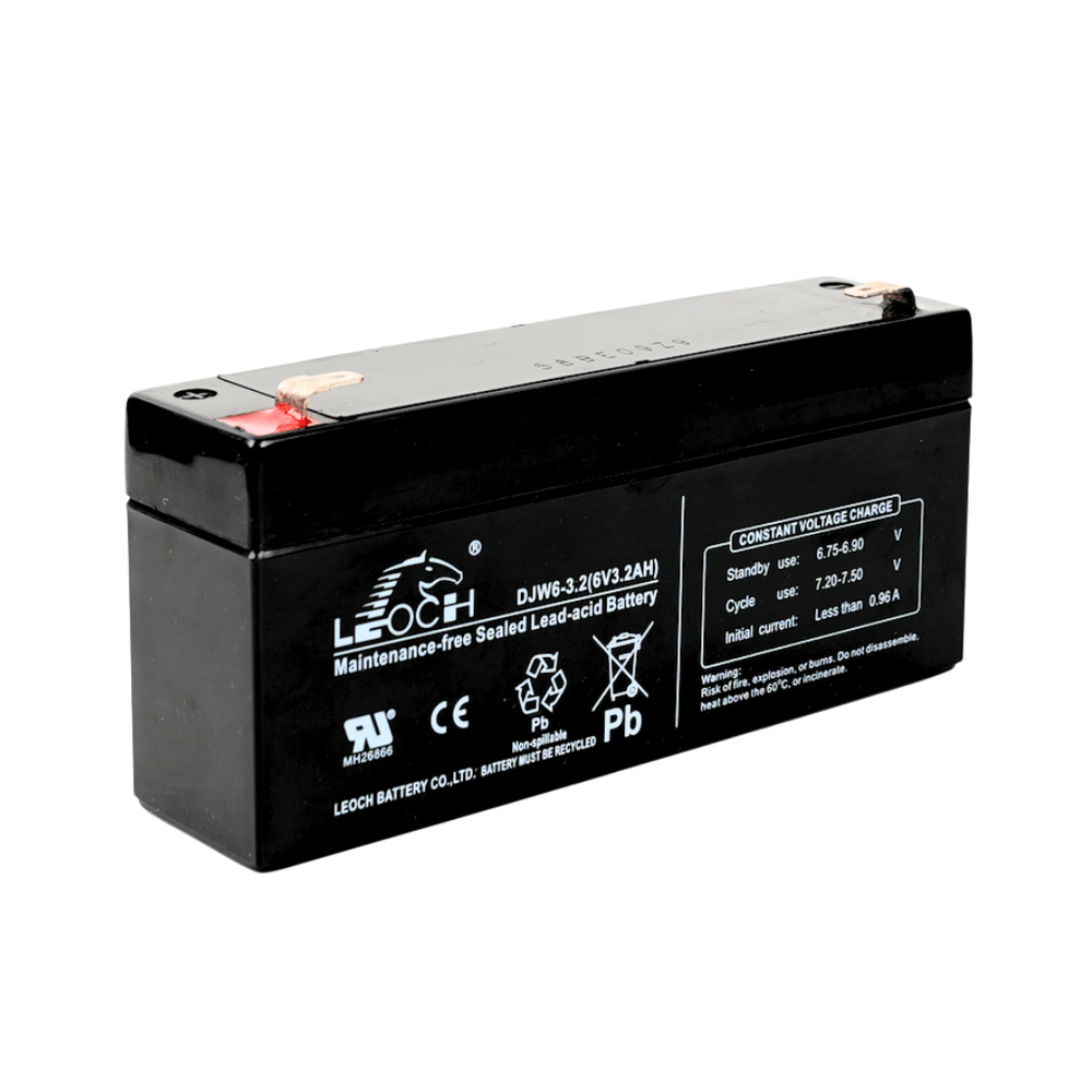 แบตเตอรี่แห้ง  LEOCH DJW6-3.2 (6V3.2AH) สำหรับไฟฉุกเฉิน
