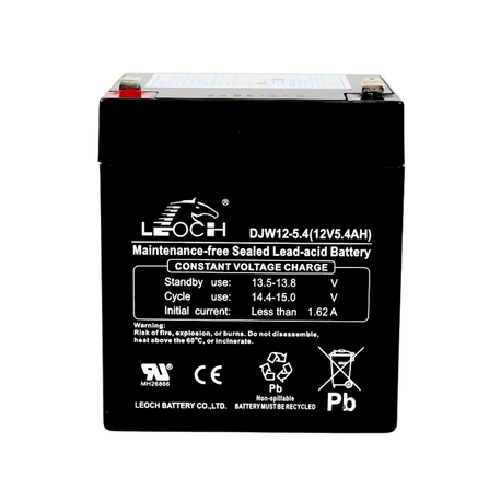 แบตเตอรี่แห้ง LEOCH DJW12-5.4 (12V 5.4AH) สำหรับเครื่องสำรองไฟฟ้า UPS_0