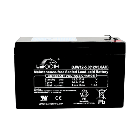 แบตเตอรี่แห้ง LEOCH DJW12-5.0 (12V 5.0AH) สำหรับเครื่องสำรองไฟฟ้า UPS_0