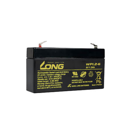 แบตเตอรี่แห้ง  LONG WP1.2-6 (6V1.2AH) สำหรับไฟฉุกเฉิน_1
