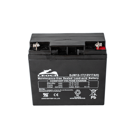 แบตเตอรี่แห้ง LEOCH DJW12-17 (12V 17AH) สำหรับเครื่องสำรองไฟฟ้า UPS_1