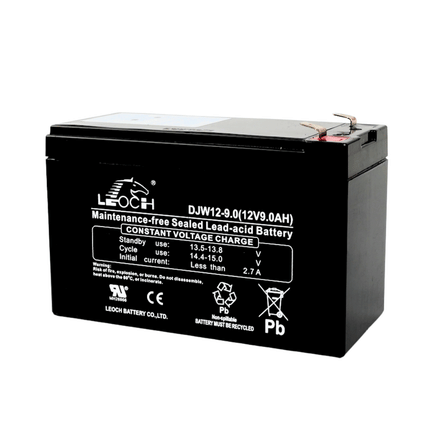 แบตเตอรี่แห้ง  LEOCH DJW12-9.0 (12V 9.0AH) สำหรับเครื่องสำรองไฟฟ้า UPS_1