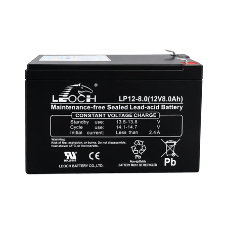 แบตเตอรี่แห้ง LEOCH LP12-8.0 (12V 8.0AH) เครื่องสำรองไฟฟ้า UPS_1
