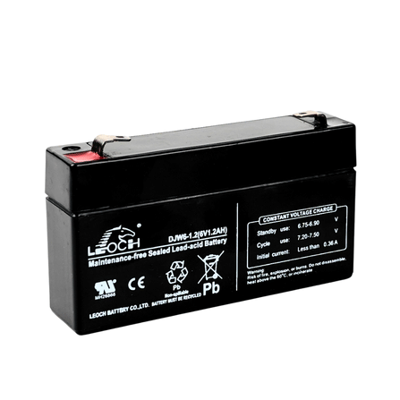 แบตเตอรี่แห้ง  LEOCH DJW6-1.2 (6V1.2AH) สำหรับไฟฉุกเฉิน_2