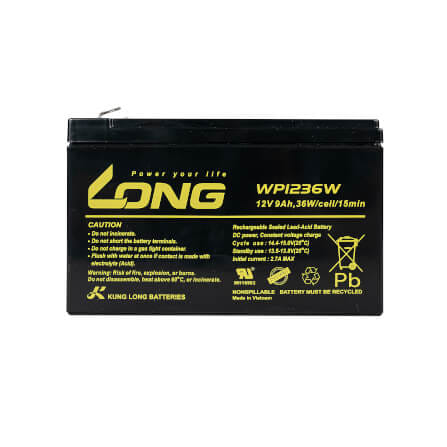 แบตเตอรี่แห้ง LONG WP1236W (12V 9AH) สำหรับเครื่องสำรองไฟฟ้า UPS_3