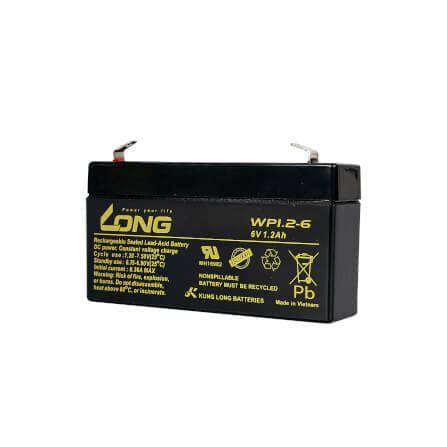 แบตเตอรี่แห้ง  LONG WP1.2-6 (6V1.2AH) สำหรับไฟฉุกเฉิน_5