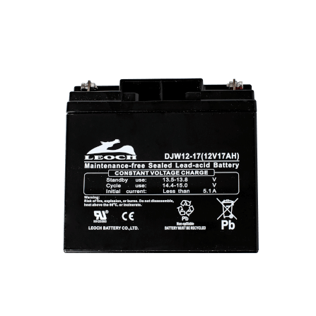 แบตเตอรี่แห้ง LEOCH DJW12-17 (12V 17AH) สำหรับเครื่องสำรองไฟฟ้า UPS_5