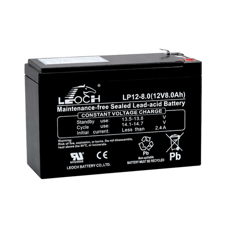 แบตเตอรี่แห้ง LEOCH LP12-8.0 (12V 8.0AH) เครื่องสำรองไฟฟ้า UPS_6