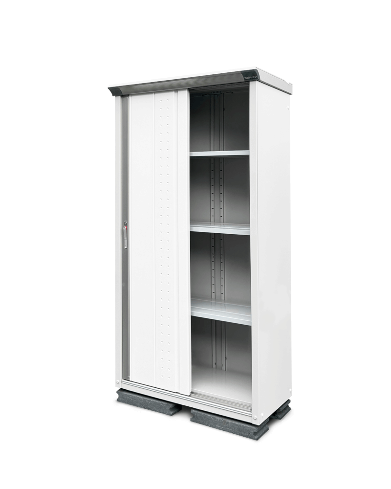 ตู้เก็บของกลางแจ้ง TAKUBO GP95A FULL SHELF สี SILK WHITE_2