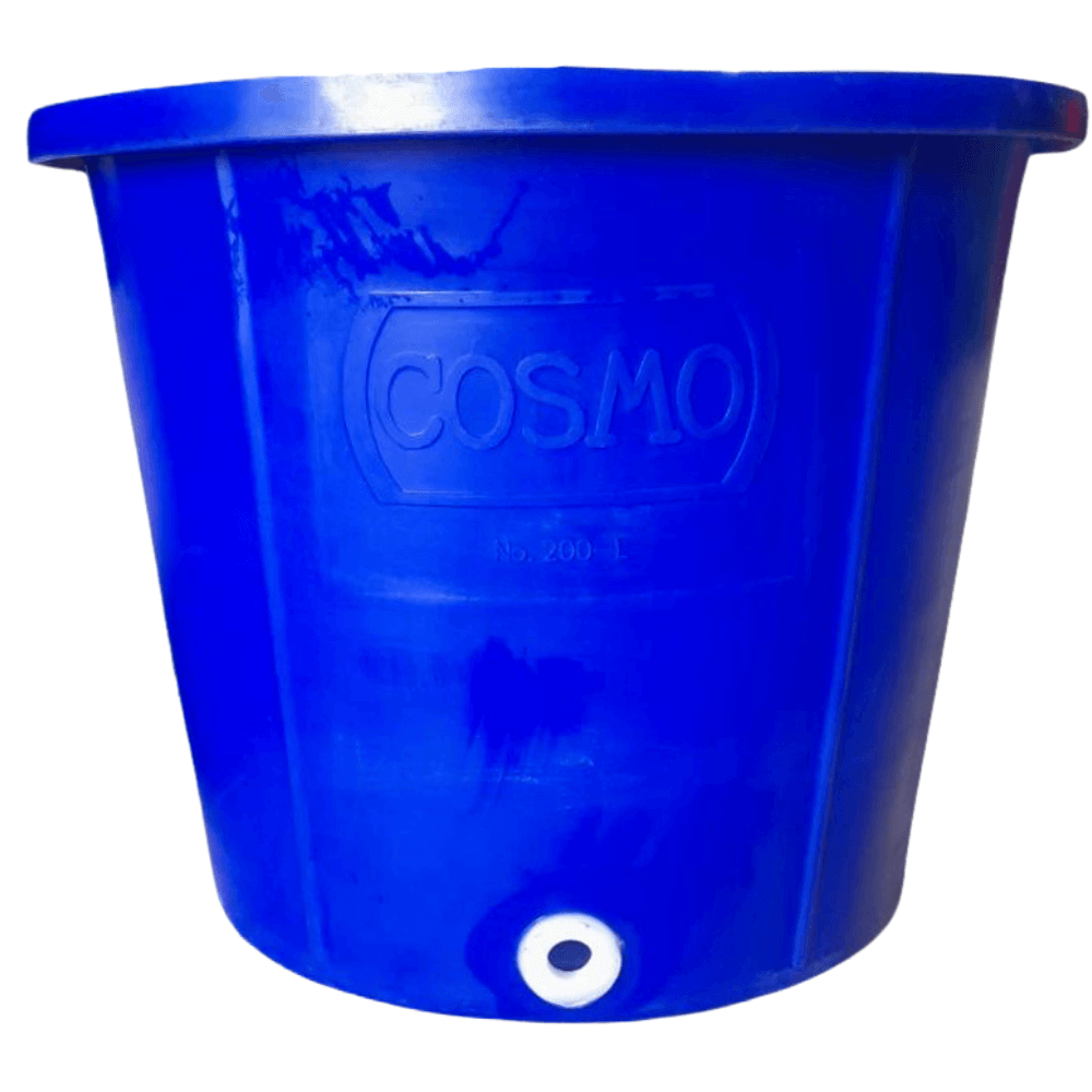 อ่างกลม RTO-200 ลิตร COSMO สีนํ้าเงิน (สูง)