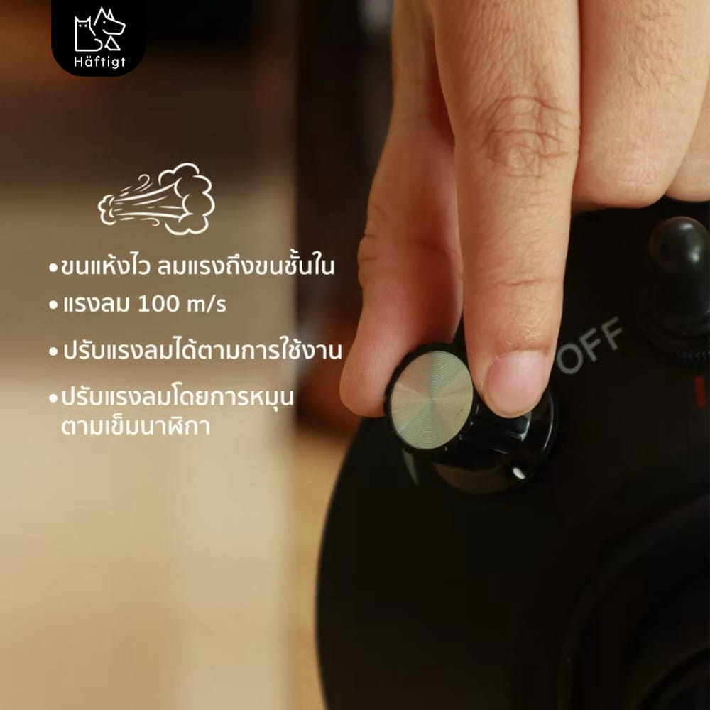 เครื่องเป่าขนสัตว์เลี้ยง HAFTIGT รุ่น MN-636 สีโรส