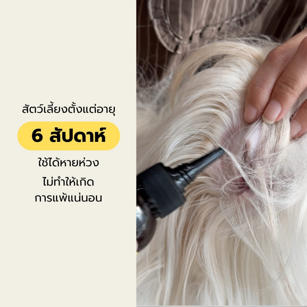 น้ำยาเช็ดหูสัตว์เลี้ยง HOWNDO พลูคาว สูตรอ่อนโยน 100 มล.