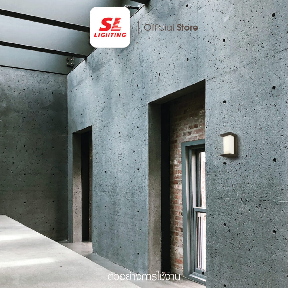ไฟผนังภายนอก SL LIGHTING 1064 E27 สีดำ