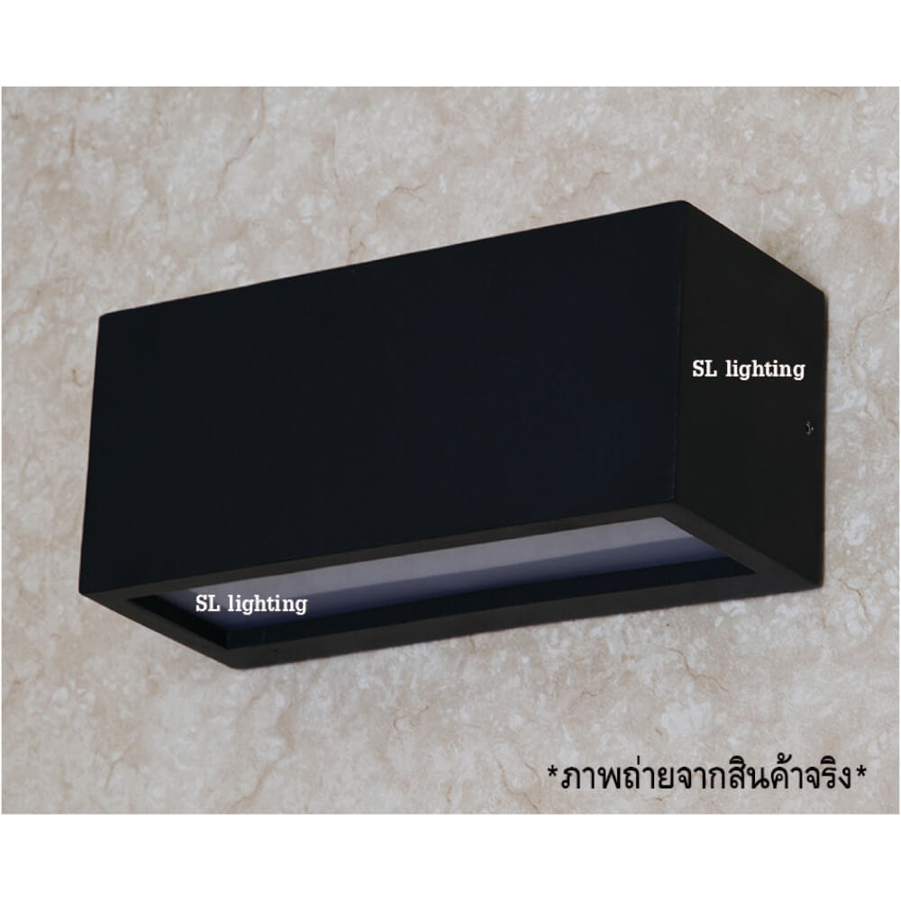 ไฟผนังภายนอก SL LIGHTING 2368 E27 สีดำ