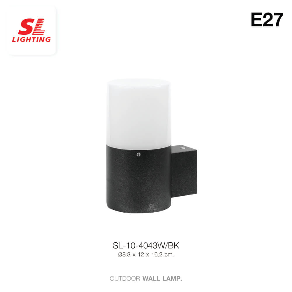 ไฟผนังภายนอก SL LIGHTING 4020W E27 สีดำ