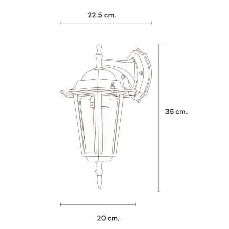 ไฟผนังภายนอก SL LIGHTING 5009W E27 สีดำ_2