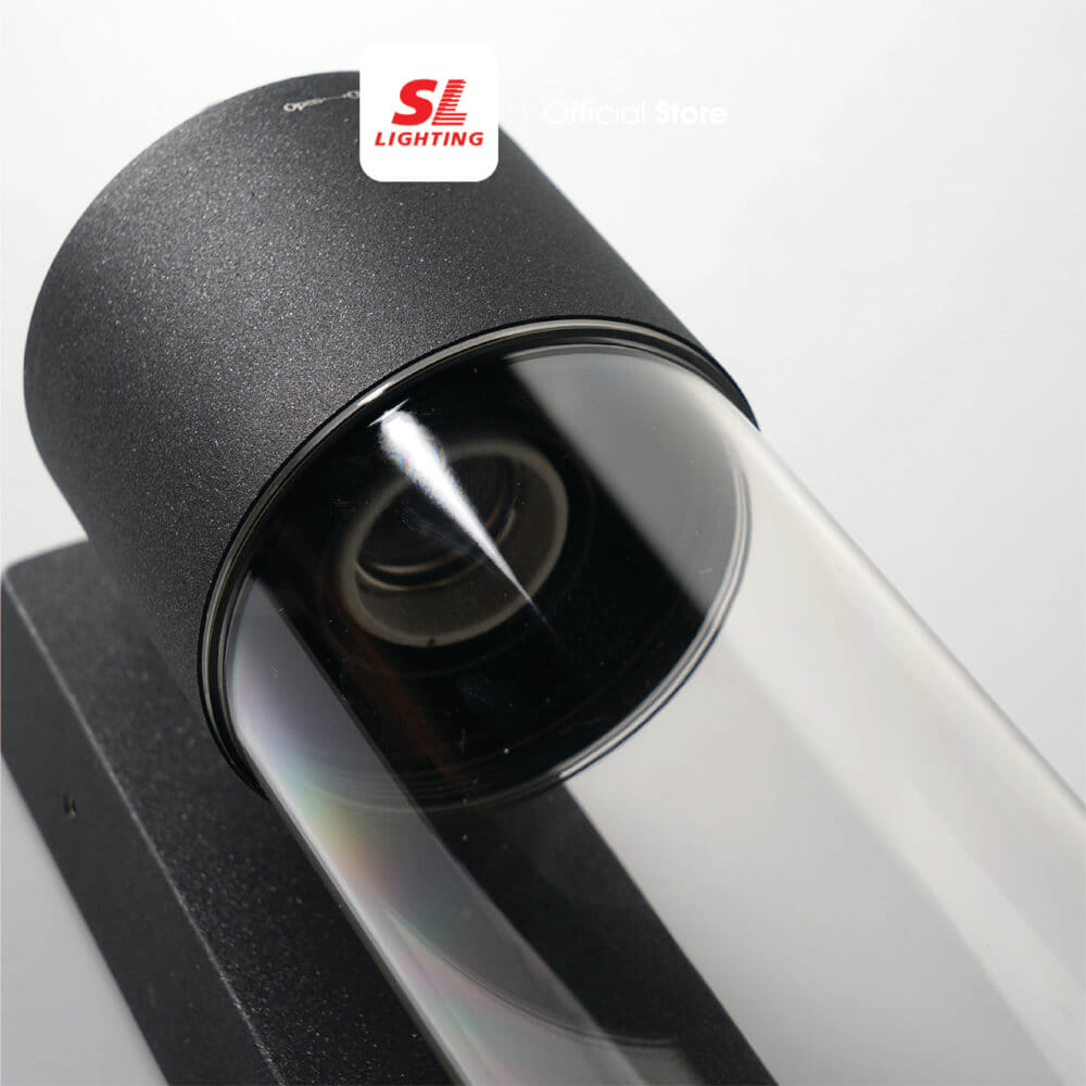 ไฟผนังภายนอก SL LIGHTING B01 E27 สีดำ