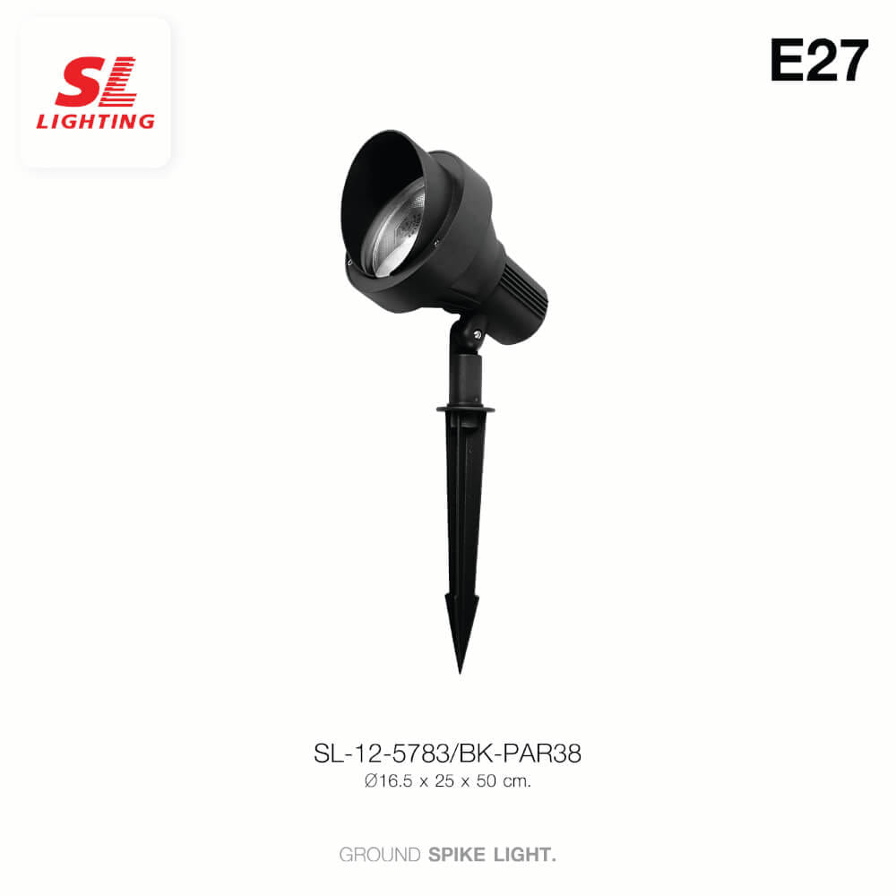 ไฟส่องต้นไม้ SL LIGHTING 5783 PAR38 E27 สีดำ