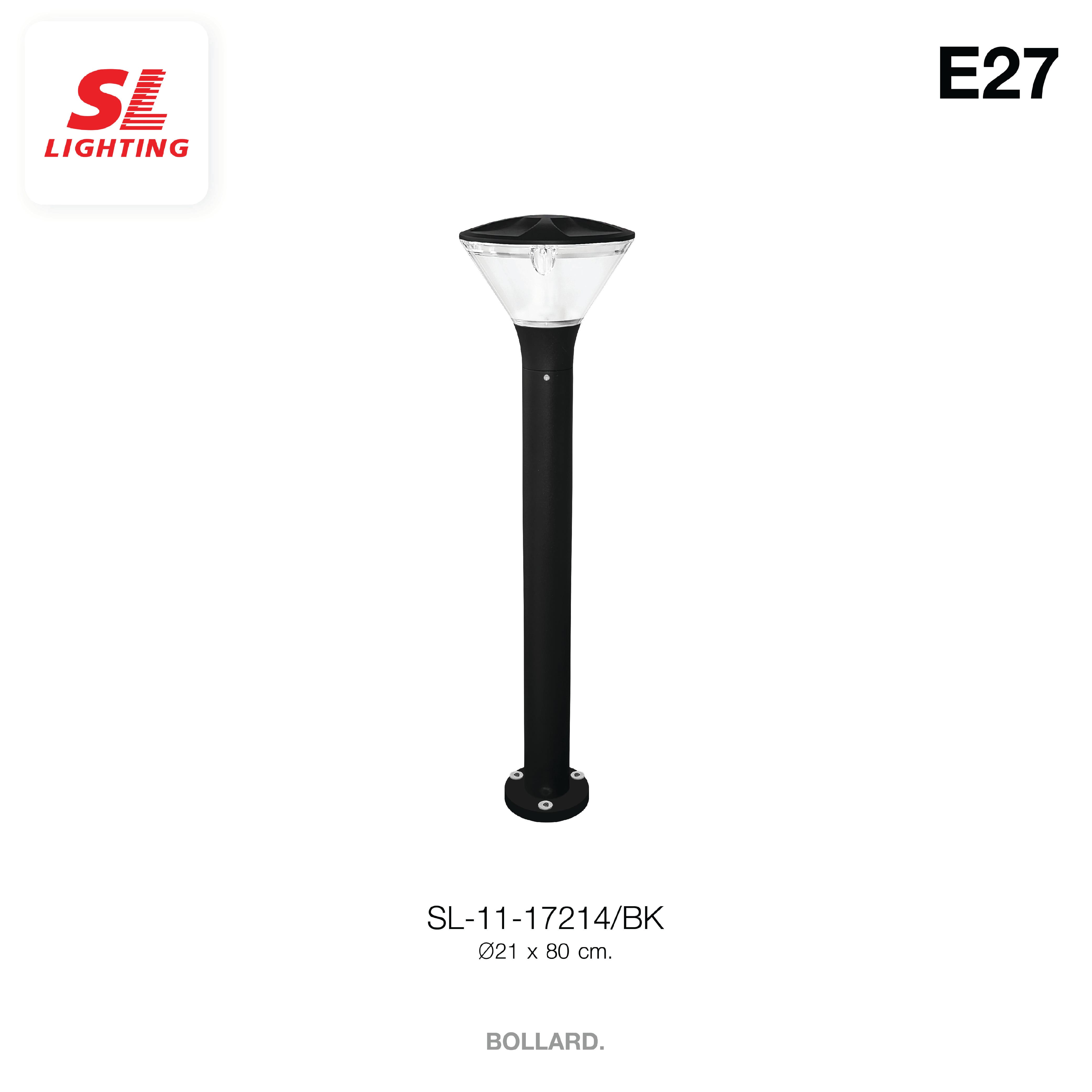 ไฟทางเดิน SL LIGHTING 17214 E27 80 ซม. สีดำ_2