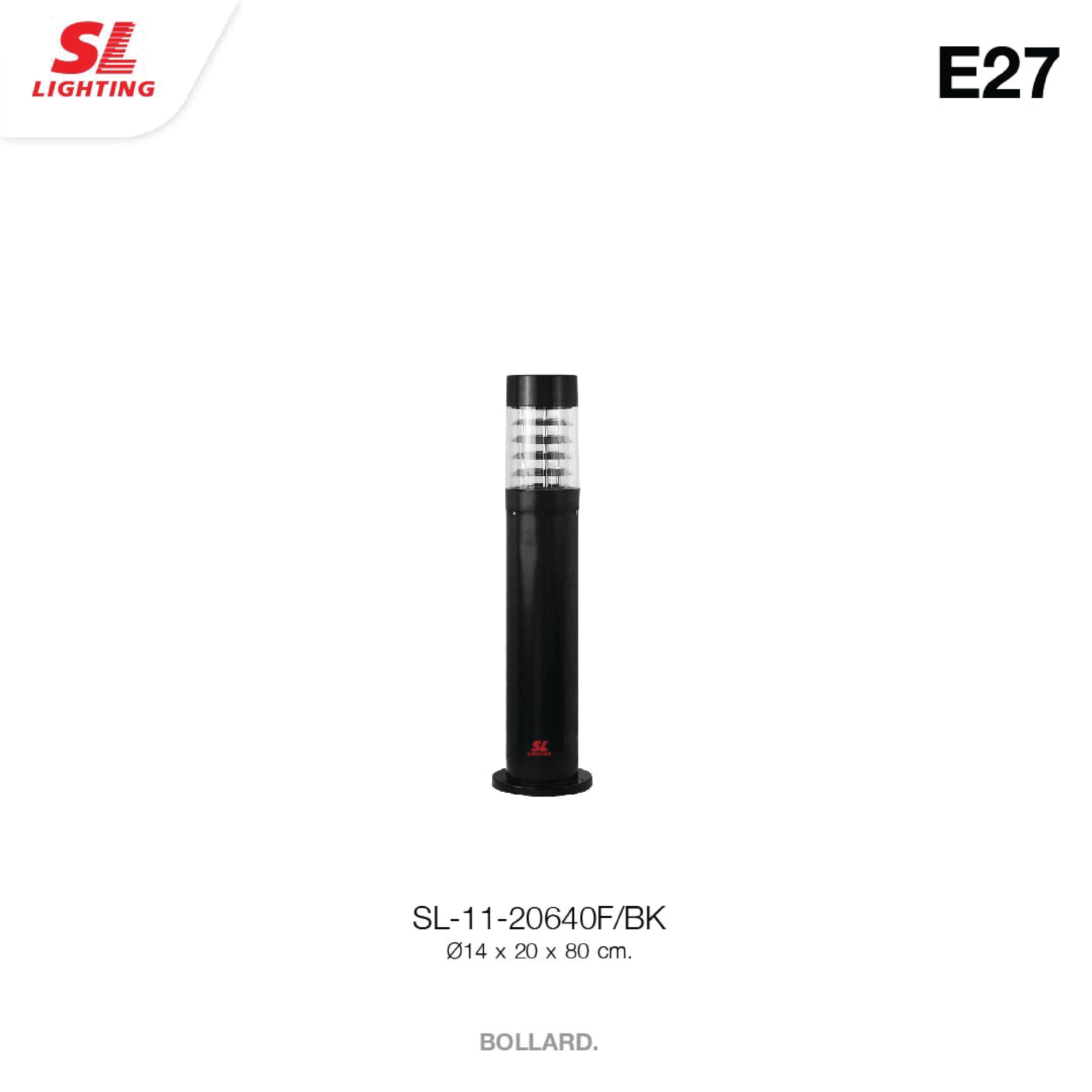 ไฟทางเดิน SL LIGHTING 20640F E27 80 ซม. สีดำ_1