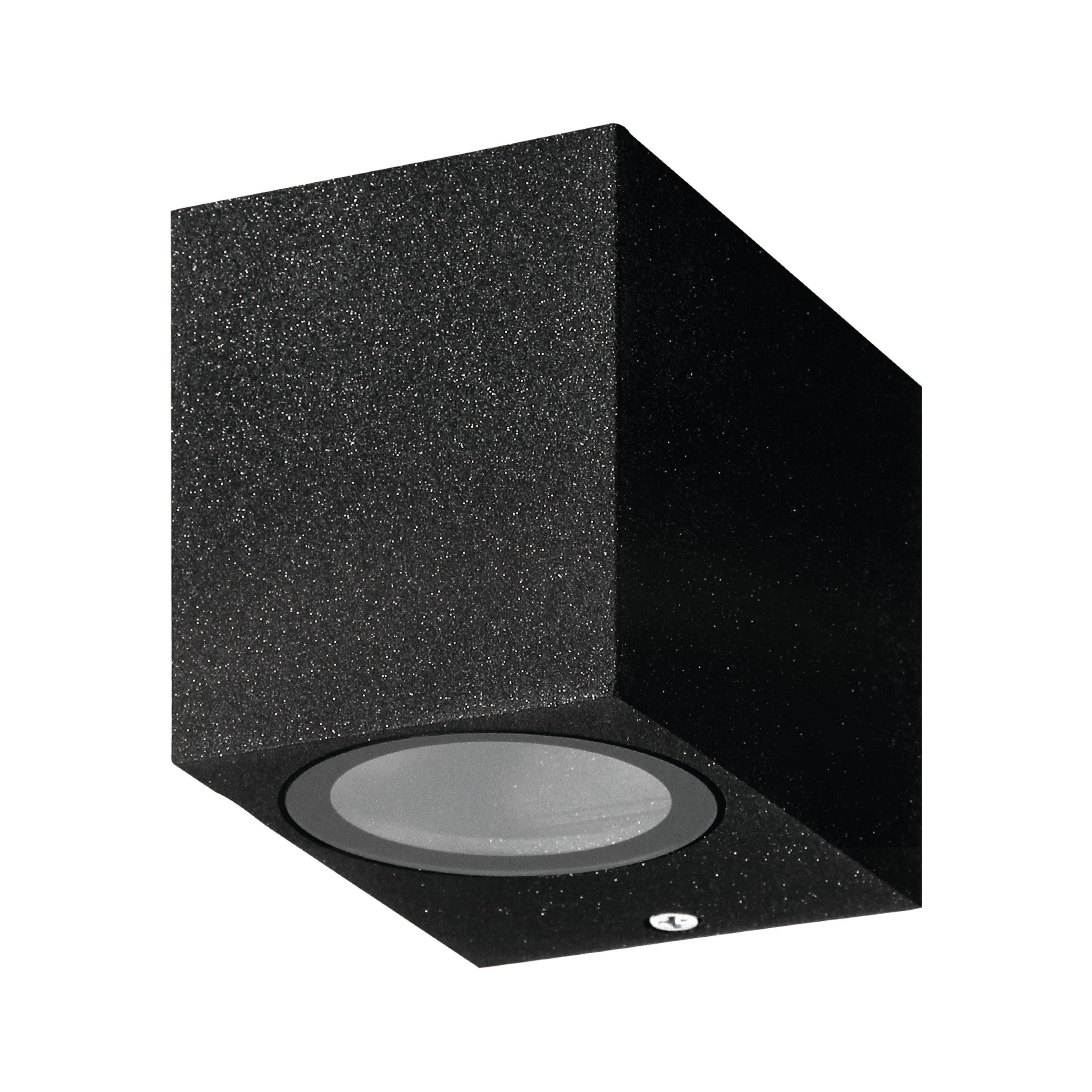 ไฟผนังภายนอก SL LIGHTING 2332W GU10 สี่เหลี่ยม สีดำ แบบ 1 ทาง