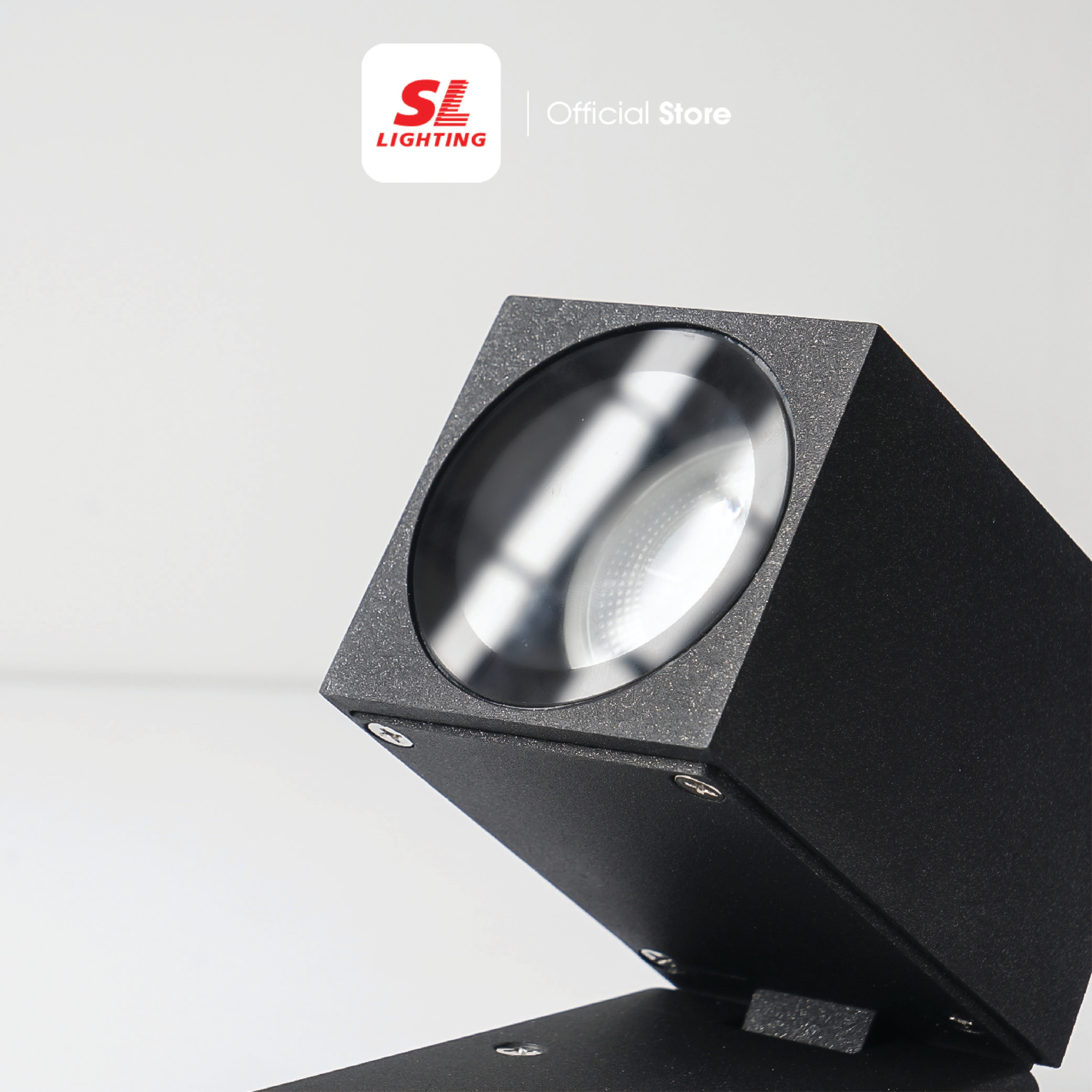 ไฟผนังภายนอก SL LIGHTING 2328 GU10 สี่เหลี่ยม สีดำ_4