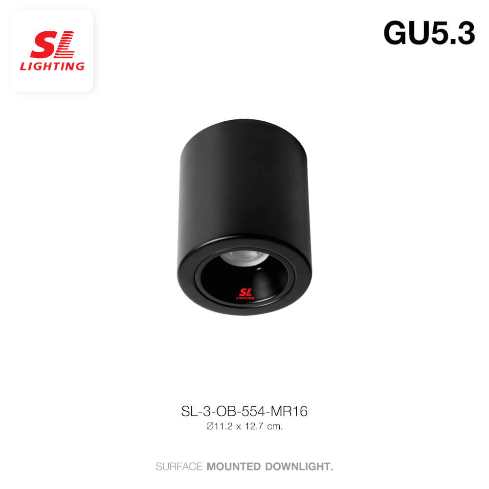 ดาวน์ไลท์ SL LIGHTING 554 กลม GU5.3 สีดำ