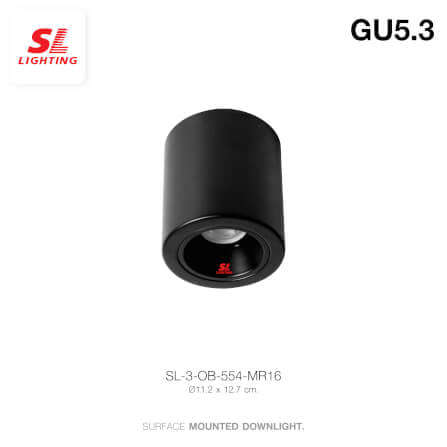 ดาวน์ไลท์ SL LIGHTING 554 กลม GU5.3 สีดำ_1