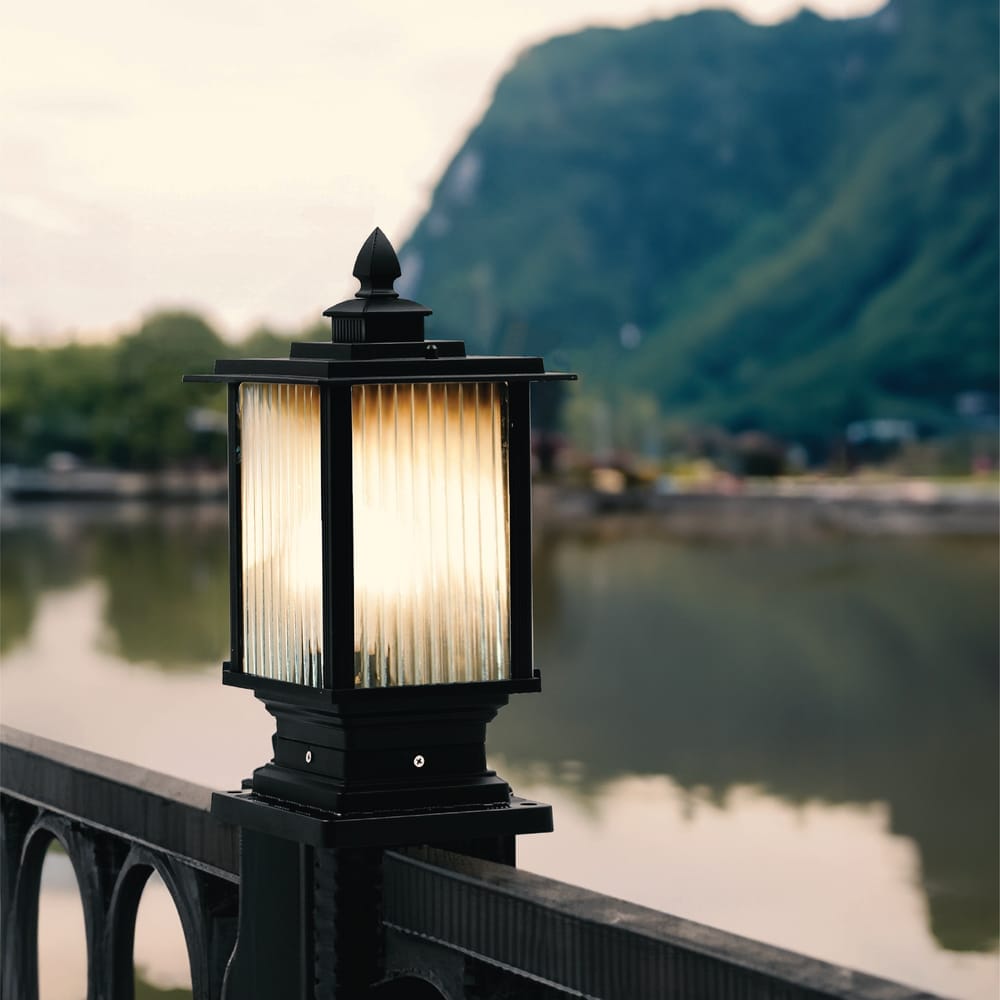 ไฟหัวเสา SL LIGHTING 3073S E27 สีดำ