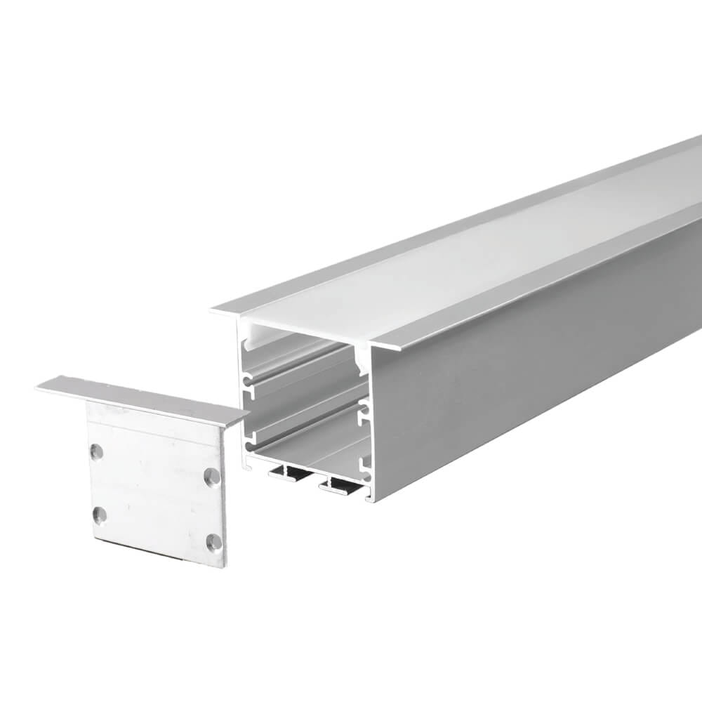 รางไฟเส้นอะลูมิเนียม SL LIGHTING 3535 2 เมตร สีเทา (แบบฝังหนา)